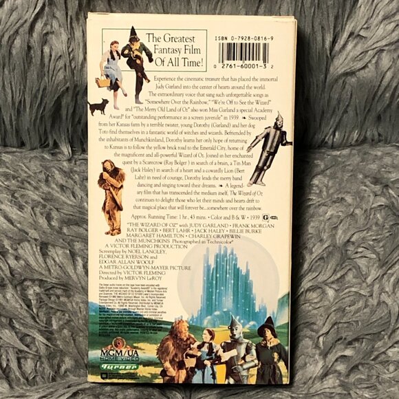 The Wizard of Oz VHS 1995 Judy Garland Classic Movie - Picture 3 of 7